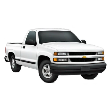 1995 white chevy truck sticker