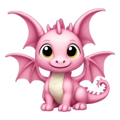 soft pink dragon sticker
