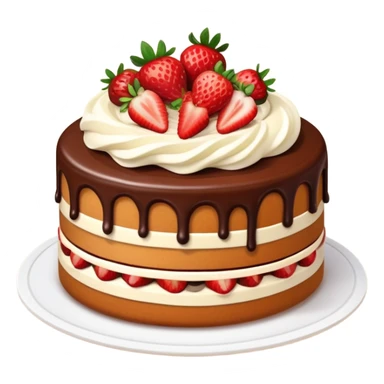 Quiero una torta con muchas fresas y chocolate sticker