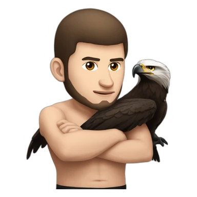 Khabib nurmagomedov with eagle sticker
