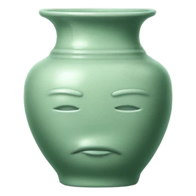 celadon ceramic vase sticker