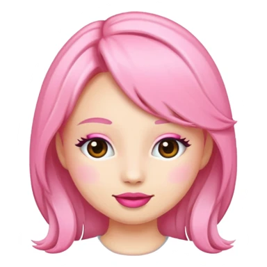 Cute pink coquette emojis sticker