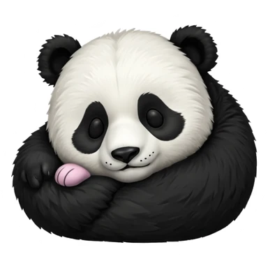 Panda sleeping sticker