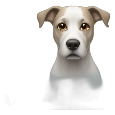 dog in  fog sticker