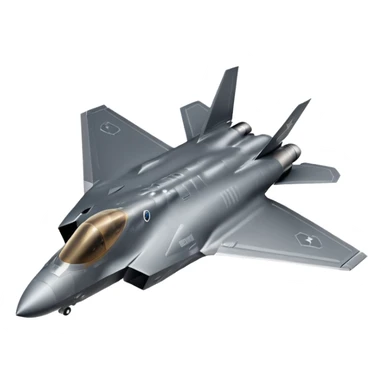 F-35 fighter jet in flight with no background. sticker