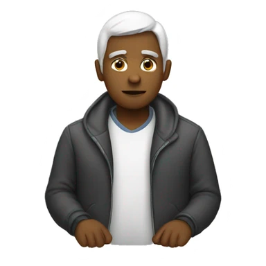 Waiting person sticker