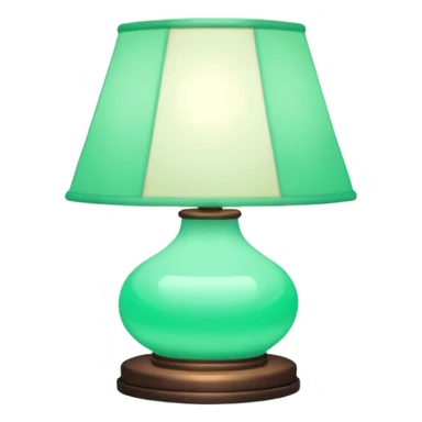 Mint-green aesthetic decoration lamp sticker