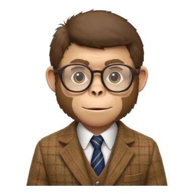 professor monkey sticker