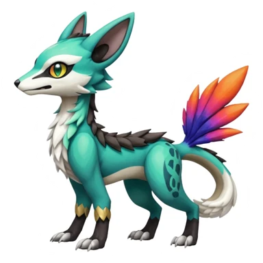 Meloetta-Vernid-Trico-Sergal-Protogen-Primagen-Pokémon-Fakémon-creature sticker