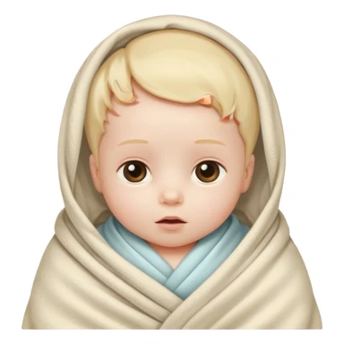 Blanketed baby  sticker