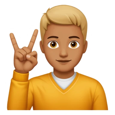 a Yvl flashy hand sign sticker