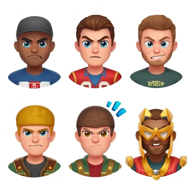 Создай 5 смайликов по игре раст sticker