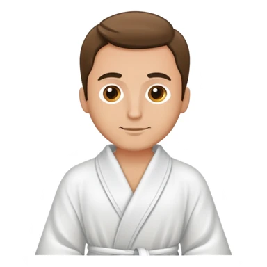 Man at the day spa sticker