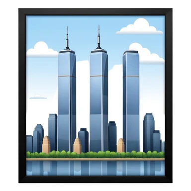 İkiz kuleler sticker