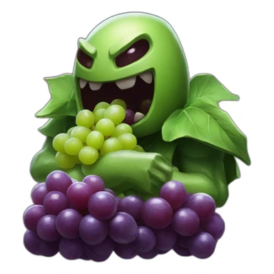 urgot from league of legends eating grapes sticker