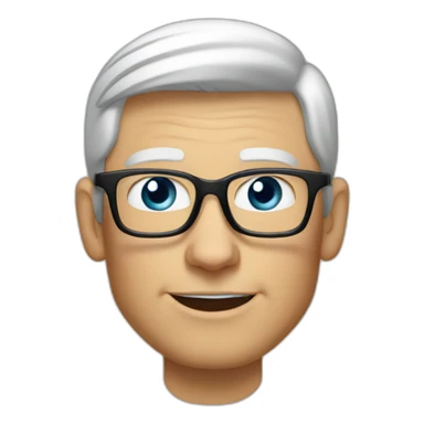 tim cook saying goodmorning sticker