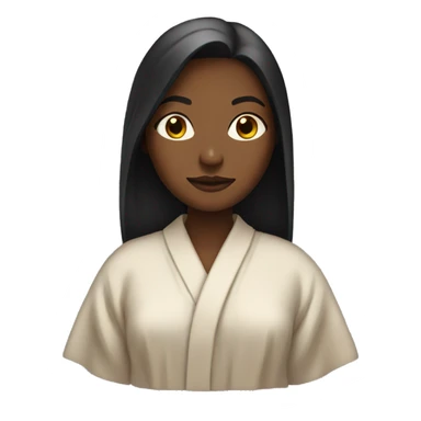 A girl with a robe on sticker
