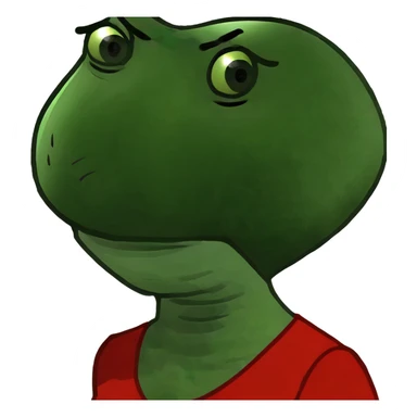 A girl with red Cherry hair, dark hazel eyes, white skin, with a red dress sticker