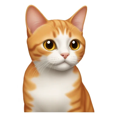 Orange British Short Hair Cat sticker