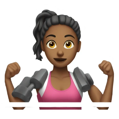 girl in gym sticker