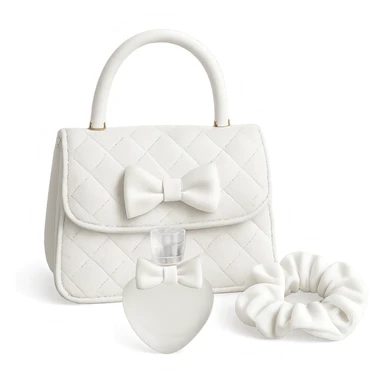 white  girly object, remove background  sticker