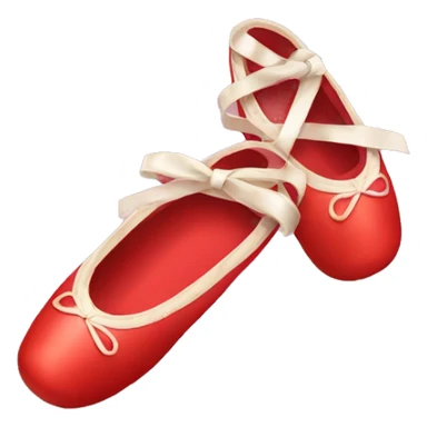 Red ballet shoe sticker