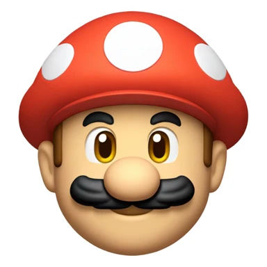 Super Mario Emoji pixelied sticker