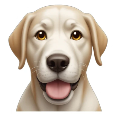 Dog frowing face sticker