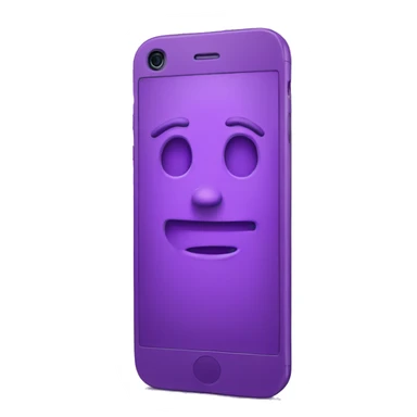 iPhone purple sticker