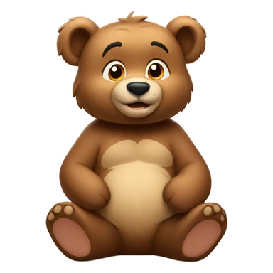 Disney bear cub sitting down sticker