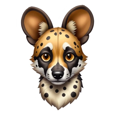 african wild dog sticker