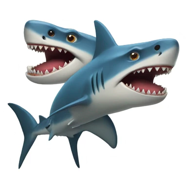 shark and dinosaur sticker