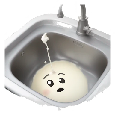 Milk comes from a sink sticker