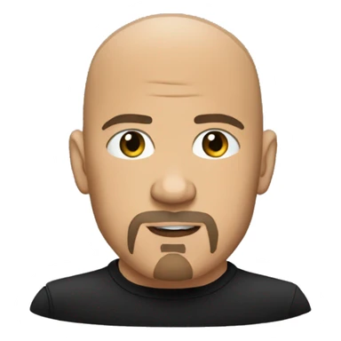 vin diesel with goatee and black shirt sticker