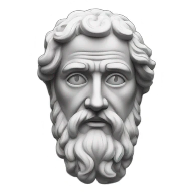Stoic statue man sticker