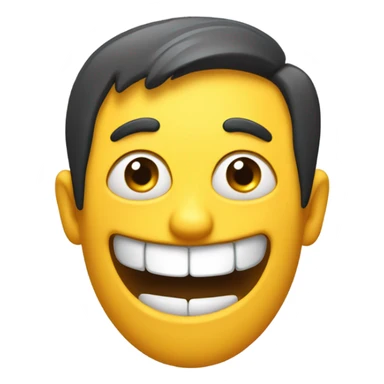 Emoji with freaky expression sticker