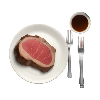 prime rib on plate. christmas vibes sticker