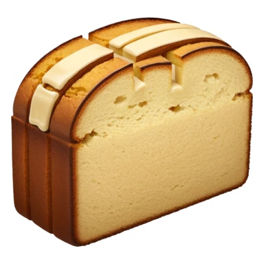 SLICED BROWN POUND CAKE sticker