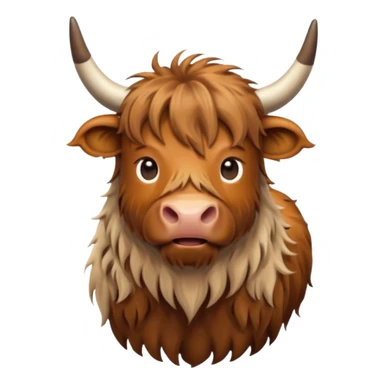 highland cow sticker