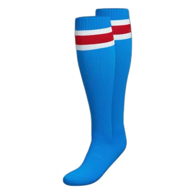 Blue adidas long socks sticker