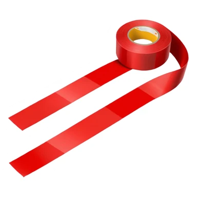 a race finish  with tape sticker