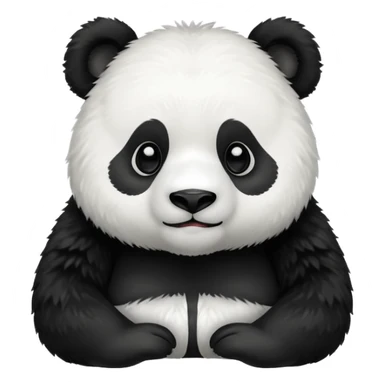 panda hlaf body sticker