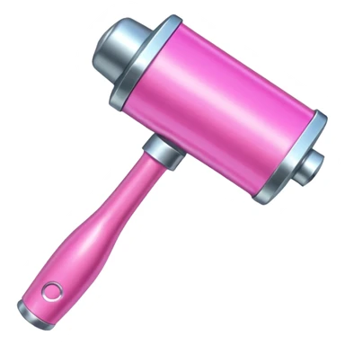 Pink big party hammer sticker