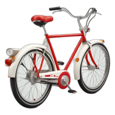one peugeot vintage white & red bike sticker