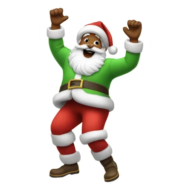 Santa Clause dancing  sticker