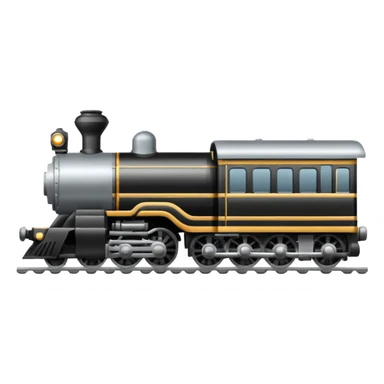 Train image. View right Side. sticker