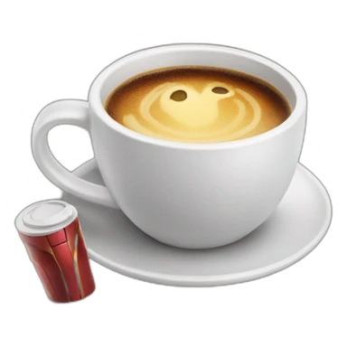 Iron Man drink coffee sticker