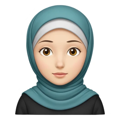 Standing up girl emoji, wearing a hijab sticker