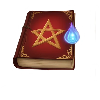 warlock book red sticker