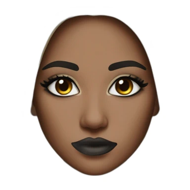 Black eyeshadow sticker